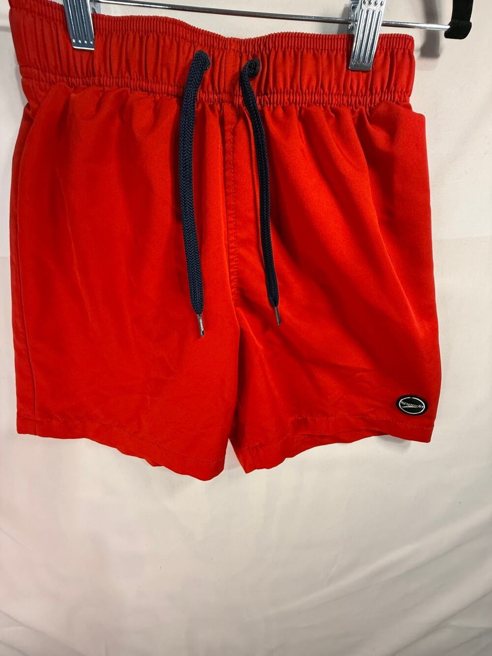 Speedo Youth Large Red Swim Trunks Board Shorts Mesh‎ Lined Drawstring